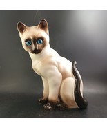 Siamese Cat Porcelain Korean 9&quot; Tall, Rare And MCM, OBO - $1,220.11 MXN