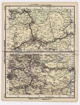 1930 Original Vintage Map Of Austria / Vorarlberg Liechtenstein Innsbruck Tirol - £17.37 GBP