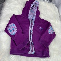 Wonder Kids Toddler Infant 24 Months Purple Zip Up Jacket Coat Stars  - $7.92