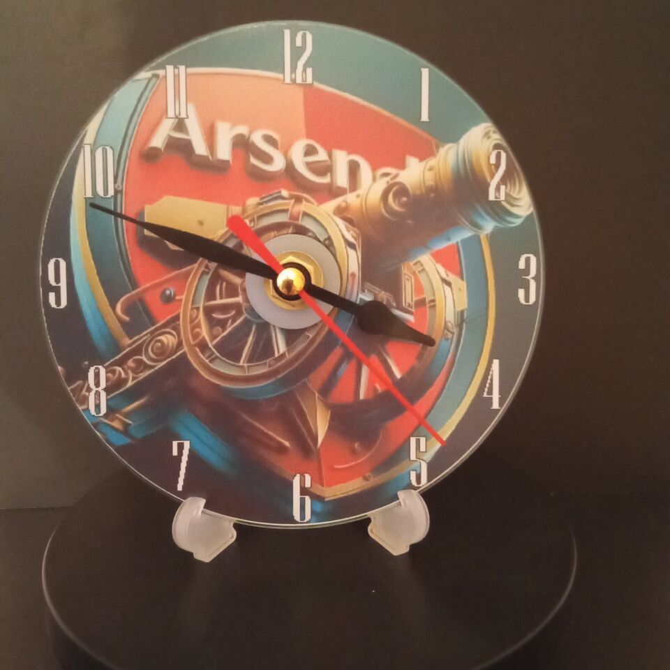 Arsenal football gift idea The gunners DVD Desk clock, Can be personalis... - $12.41