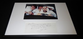 Jamie Farr Signed Framed 12x18 Handwritten Letter &amp; Photo Display Cannonball Run - £70.20 GBP