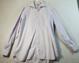 Burberry London Shirt Men Size 16.5 Pink Long Casual Sleeve Collared But... - $29.52