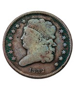 1832 Clásico Cabeza 1/2C Medio Centavo About Bueno Ag En Ropa,AC Anverso... - $86.16 CAD