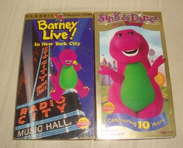 Barney Live In New York City Sing Along Songs/Sing &amp; Dance W Barney Lot ... - $18.80