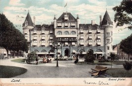 Lund Sweden~Grand HOTEL~1900s Postcard - £8.33 GBP