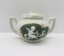 Vintage Schafer &amp; Vater Germany Art Nouveau Teapot Cherub Birds Porcelai... - £21.30 GBP