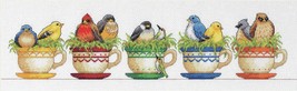 Dimensions Counted Cross Stitch Kit 19X6-Teacup Bird (14 Count) (Pack of 1) - $61.49