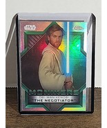 2023 Topps Chrome Star Wars Obi Wan Kenobi The Negotiator Silver Refract... - $3.99