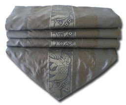 TIL203 gray table Elephant runner tablecloth tablerunner silk 150x30cm 59x12&quot; - £14.38 GBP