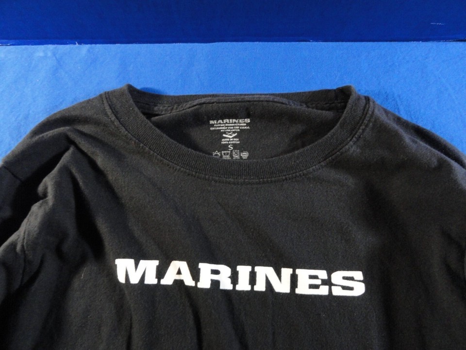 DISCONTINUED USMC MARINE CORPS PULLOVER ATHLETIC GYM LONG SLEEVE ACTIVE SHIRT S Item image 4