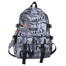 Cool Graffiti Large-capacity Backpack Women Man Waterproof School Bags for Teena - £64.13 GBP