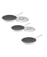 All-Clad  D5 Polished Non Stick 5-Ply  8, 10 and 12  inch Fry pan Set with Lids - €311,84 EUR