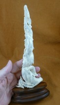 Whale-27 Humpback pod of 13 Whales of shed ANTLER totem Bali detailed ca... - $154.26