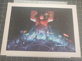 D23 Exclusive Wreck it Ralph Breaks the Internet 11x15 Litho Lithograph ... - £17.40 GBP