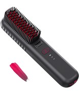 Cordless Hair Straightener Brush, Portable Mini Straightening Brush For ... - $57.99