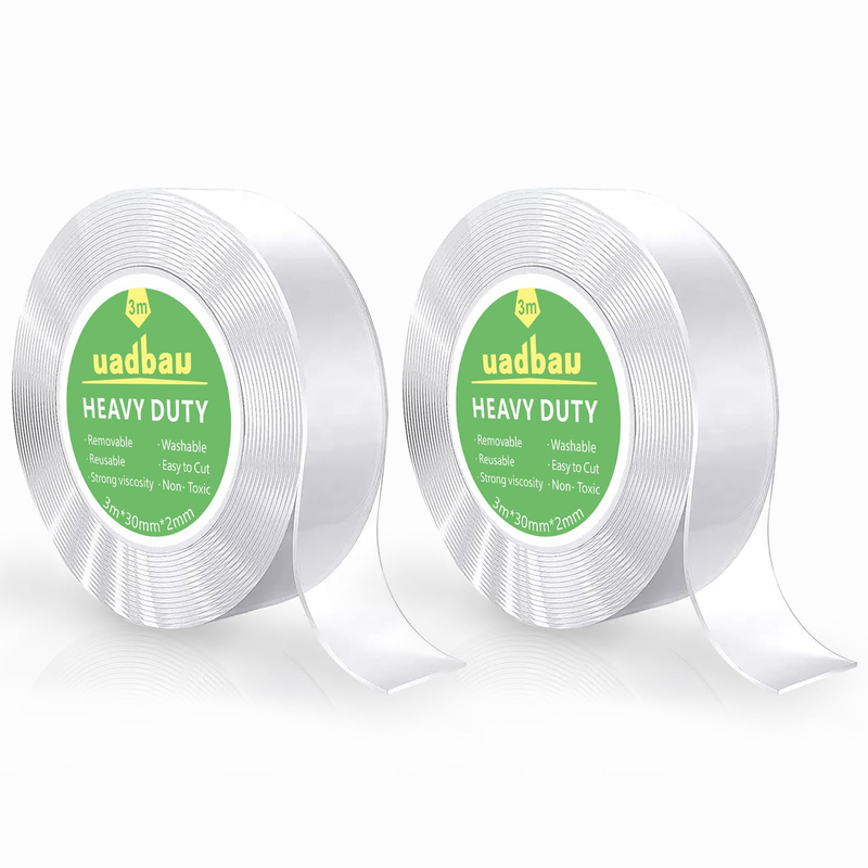 Double Sided Tape Heavy Duty – 2 Rolls Nano Tape 1.18In X 10Ft, Strong Clear Two Item image 9
