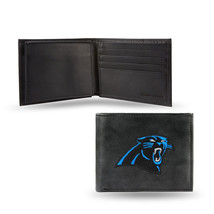 Carolina Panthers Wallet Billfold Leather Embroidered Black - €61,83 EUR