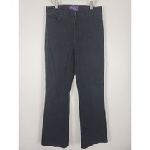 NYDJ Lift Tuck Technology Jeans 12 Womens Black High Rise Bootcut Classic Bottom - £16.85 GBP