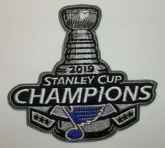 St. Louis Blues 2019 Stanley Cup Champions Embroidered Patch~3 5/8&quot; x 4&quot;~Iron On - £3.79 GBP