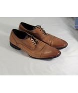 Alfani Platinum Men&#39;s Leather Dress Shoes Size 11 M Dark Tan Denver Almo... - $628.11 MXN