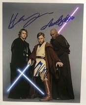 E. McGregor, H. Christensen &amp; Jackson Signed Autographed &quot;Star Wars&quot; 8x10 Photo - £196.72 GBP
