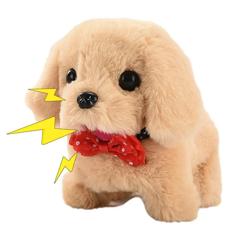 Electric Puppy Toy Tail Wagging Sensory Dog Toy With Head Nodding Electronic - £13.53 GBP+