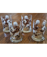 Cotton Boll Pattern Glasses SUPER RARE Set of 4 Vintage Anchor Hocking - €193,49 EUR