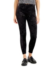 allbrand365 designer Womens Velvet Leggings size Medium Color Deep Black - £32.16 GBP