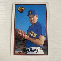 1989 Bowman Baseball Card Tom Niedenfuer A Seattle Mariners #204 - $1.59