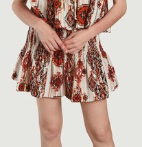 Iro Tomie Printed Skirt In Multico Orange - £184.11 GBP