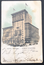 1904 Hotel Imperial New York NY Broadway Postcard Robert Stafford Propri... - £7.49 GBP