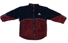 Boys Adidas Blue Maroon Winter Coat Size M - £35.39 GBP
