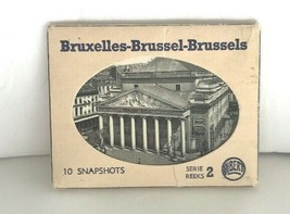 Vintage Bruxelles Brussels 10 Photo Snapshots Postcard Book Albert Series 2 RPPC - £15.75 GBP