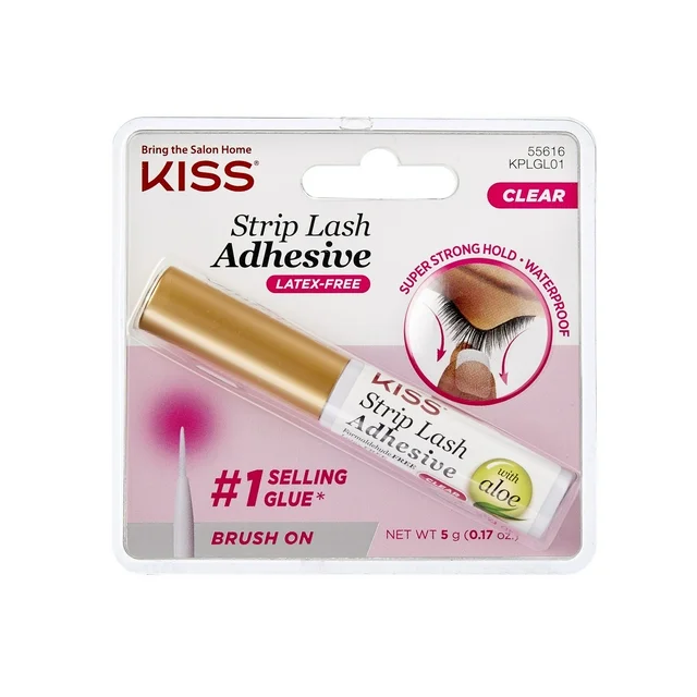 KISS Strip Lash Adhesive, Lash Glue, 24hr Strip Eyelash Adhesive, Clear,... - $182.12 MXN