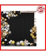 Versatile 5x10FT Black Curtain Set - Ideal for Parties &amp; Photography Ses... - $608.78 MXN