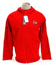 Adidas Red Louisville Cardinals 290 Squad Woven Zip Front Hooded Jacket Men&#39;s - £75.63 GBP