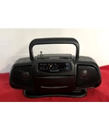 Vintage Black Premium Baby Boom Box AM/FM Portable Mini Radio Cordless I... - $182.40 MXN
