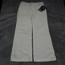 Dickies Pants Womens LG White Scrubs Medical Uniform Adjustable Fit Bottoms - $25.72