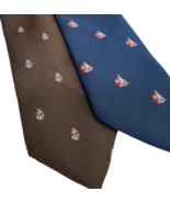 Vintage Ties Nautical Boat Sailboat Anchor Set Lot 2 The Mens Shop Engla... - $753.06 MXN