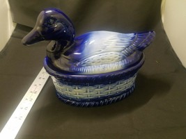 Vintage Blue Duck Soup Tureen- No Ladle - $36.98