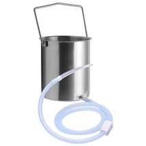 Premium Stainless Steel Enema Bucket Kit With Silicone Hose, 1 Count - $38.99