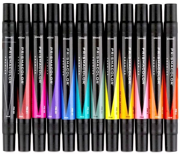 Prismacolor Premier 12 Art Marker Set - Primary and Secondary Colors - £27.48 GBP