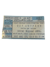 DEF LEPPARD EUROPE HYSTERIA TOUR 8/19/88 IRVINE MEADOWS AMPH CONCERT TIC... - £17.30 GBP