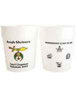 2003 Anah Shriners Lot Of 2 Plastic Cups Bangor Maine Guy Chapman Masoni... - $34.26 CAD