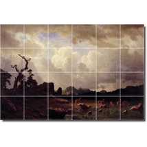 Albert Bierstadt Landscape Painting Ceramic Tile Mural P00568 - £185.34 GBP+