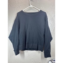 Victoria&#39;s Secret Victoria Sport Black Open Back Sweatshirt Womens Size ... - $371.56 MXN