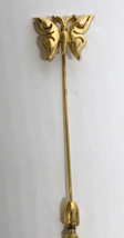 Vintage Signed Trifari Gold Tone Butterfly Stick Pin  Vintage Bug Pin Hat - £12.69 GBP