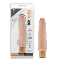 Dr. Skin Cock Vibe #14 - 8&quot; Vibrating Cock Beige - £18.27 GBP