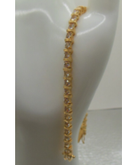 Signed Lind 14k GE CZ Tennis Bracelet 7.5&quot; - $75.54 CAD