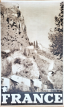 Moustiers Sainte Marie - Poster Original - Tourism France - Rare - 50&#39;S - $159.13